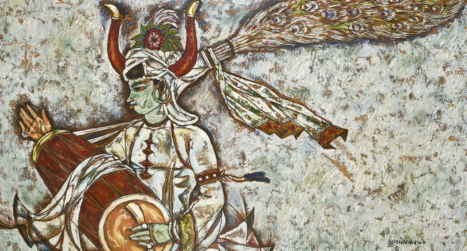 A-A-Almelkar----------24_X40_----------Oil-on-Canvas-----------1960