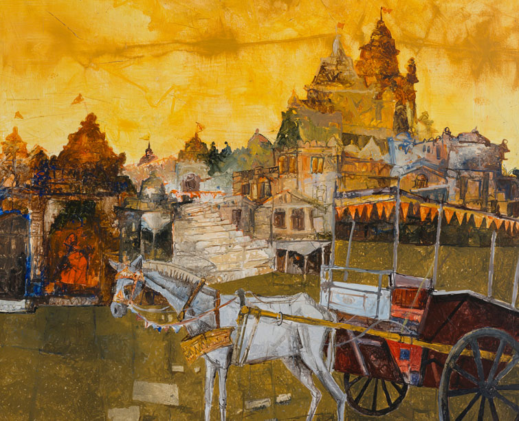 Shymal-Dutta-Ray--------------46_X46_-inches-----------Acrylic-on-canvas----------1995---------Untitled